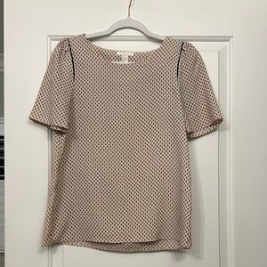 Polka Dot Short Sleeve Top